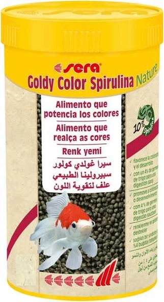 Sera Goldy Color Spirulina Nature 250 ml Skt:05/2028     Orjinal Kutusunda