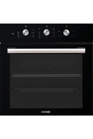 KUMTEL Siyah Aspiratörlü Kristal Ankastre Set - 4