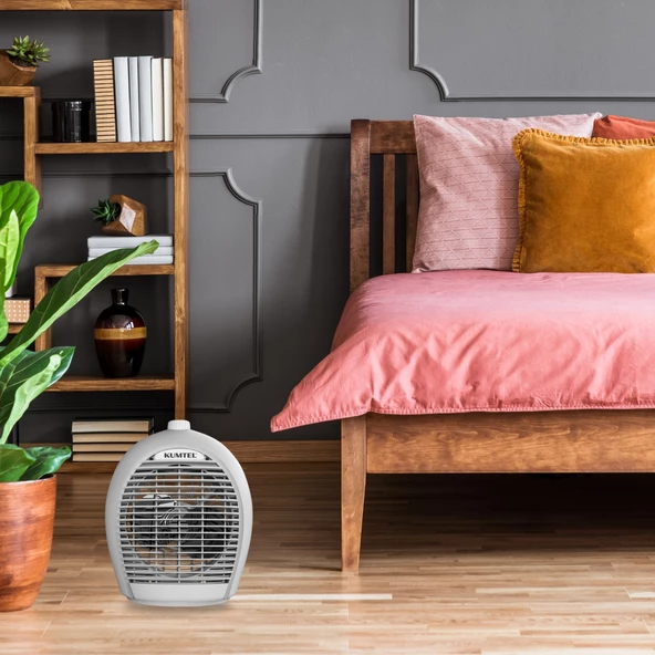 KUMTEL Fanlı Isıtıcı 2000 W LX-6331 Gri - 4