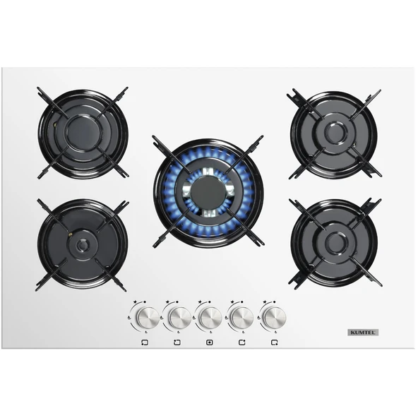 KUMTEL Digital Beyaz Ankastre Set  5 Gözlü - 3