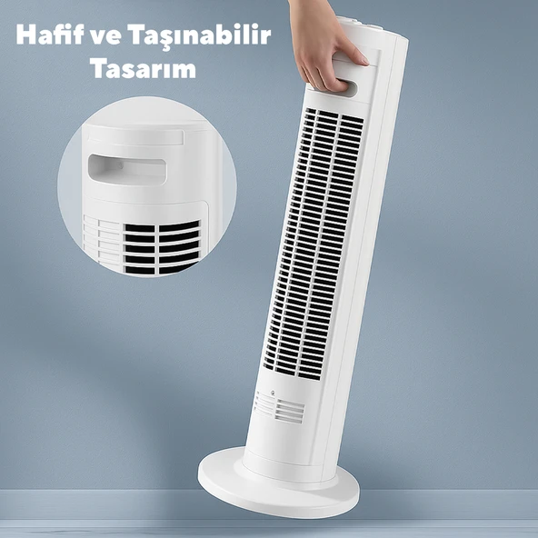 Kumtel KTF-258W Kule Tipi Vantilatör Beyaz - 8