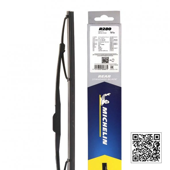 Michelin Rainforce™ MCR280 28CM 1 Adet Universal Telli Arka Silecek - 2