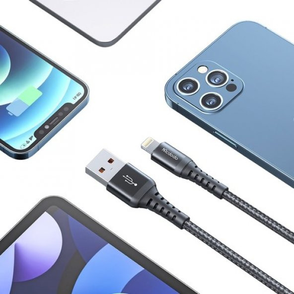 Mcdodo CA-2261 Lightning Data-Şarj Kablosu 3A 1m-Siyah - 3