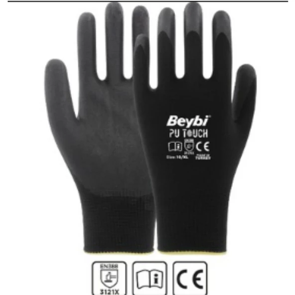 Beybi Pu Touch Eldiven NO.8 12li Paket