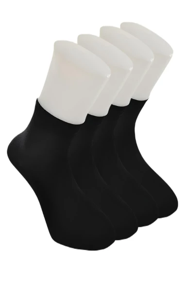 Dündar Erkek Plus 4 lü Dikişsiz Kokulu Bambu Yarım Konç Çorap