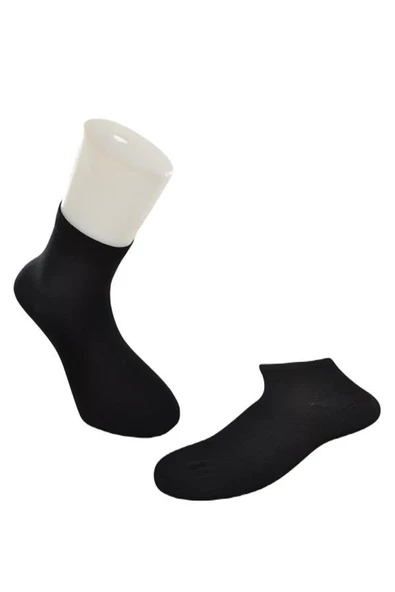 Dündar Erkek Plus 4 lü Dikişsiz Kokulu Bambu Yarım Konç Çorap - 2
