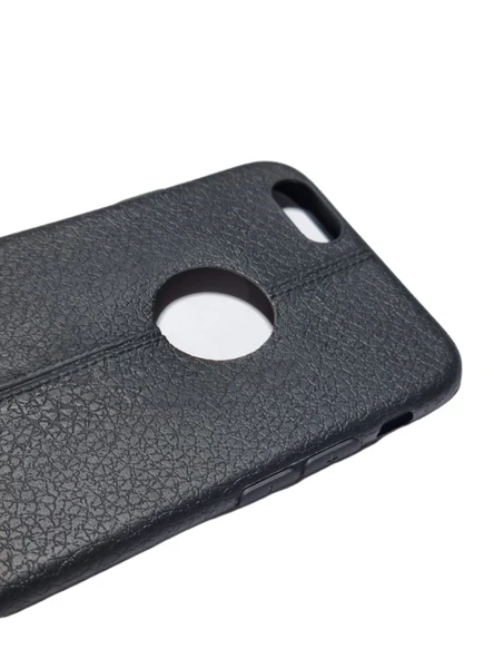 Newface iPhone 6-6S Uyumlu Deri görünümlü Kılıf Jazz Silikon - Resim 2