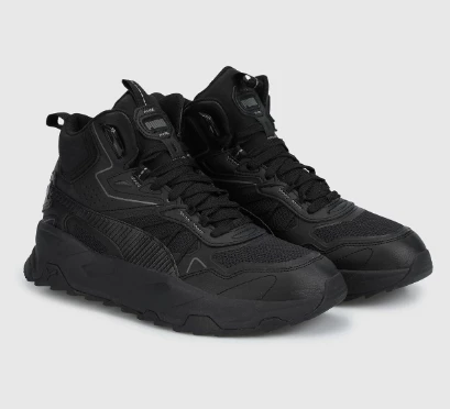 PUMA TRİNİTY MİD HYBRİD SİYAH ERKEK SPOR AYAKKABI 39232701 E-105 - Resim 3