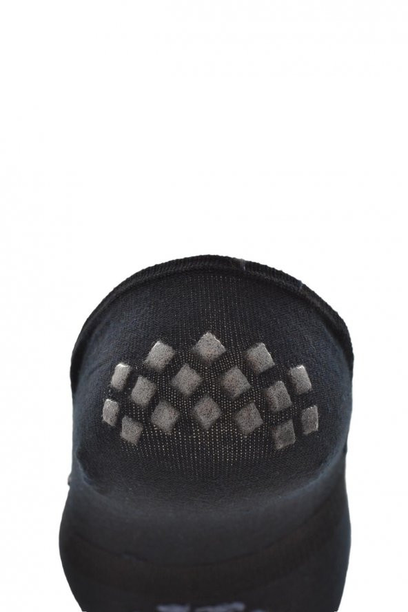 Dündar Erkek Plus Topuk Destek Silikonlu Dikişsiz Pamuk Babet Çorap - Resim 4