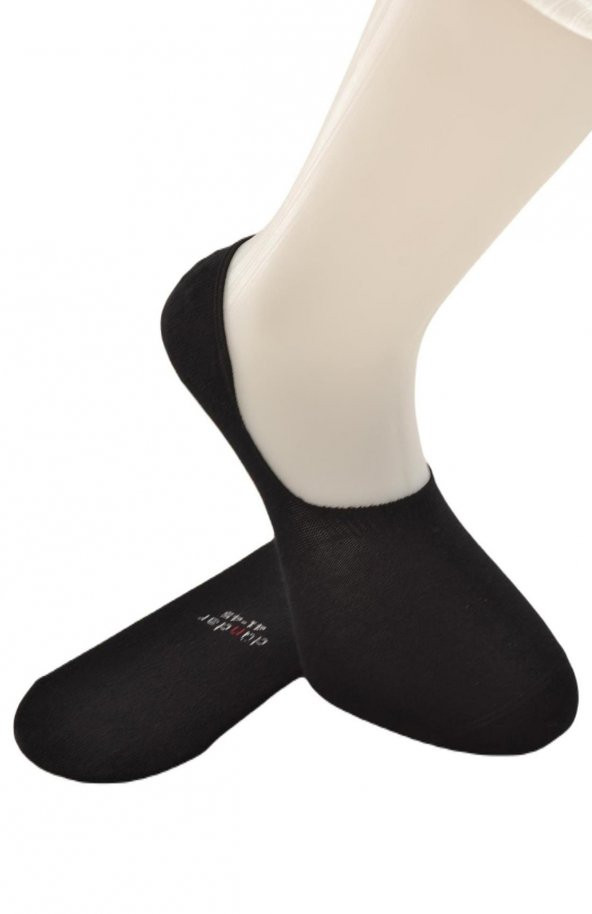 Dündar Erkek Plus Topuk Destek Silikonlu Dikişsiz Pamuk Babet Çorap - Resim 6