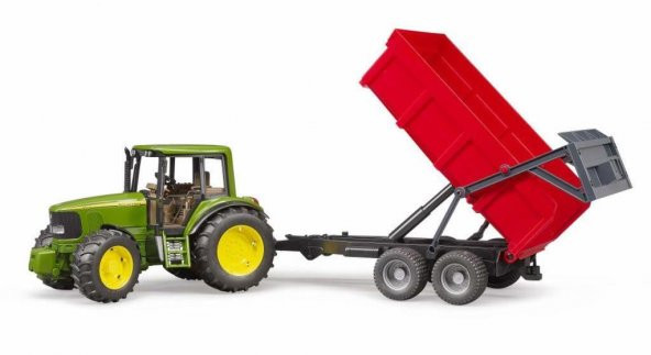 Bruder John Deere 6920 Traktör+ Kırmızı Römork 02057