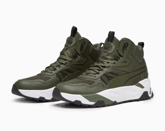 PUMA TRİNİTY MİD HYBRİD HAKİ ERKEK SPOR AYAKKABI 39232702 E-106 - 3