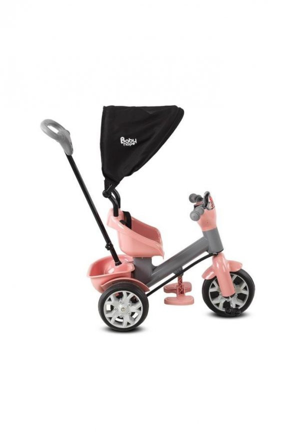 Babyhope Bobo Speed Tenteli Bisiklet Pembe Gri 03012105, Pembe-Gri Çocuk Bisikleti - 2