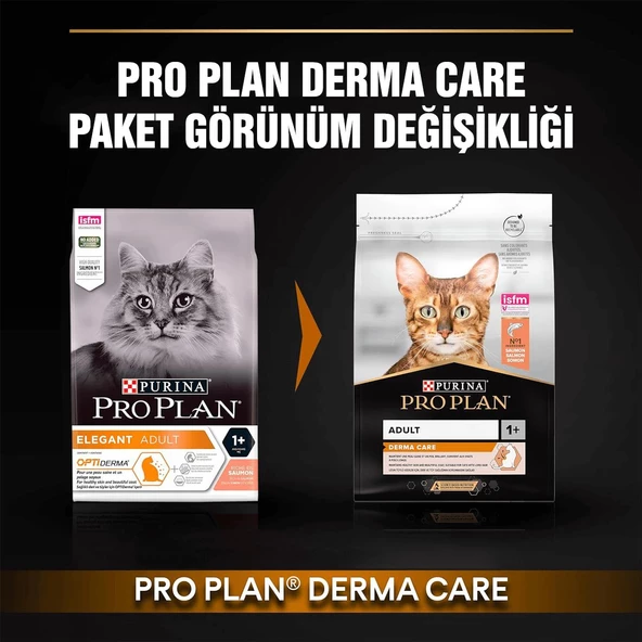 Pro Plan Elegant Derma Care Hassas Deri Somonlu Yetişkin Kedi Maması 1.5kg - 3