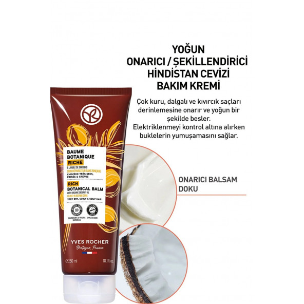 YVES ROCHER Yoğun Onarıcı/Şekillendirici Hindistan Cevizi Prebiyotik Bakım Kremi - 2