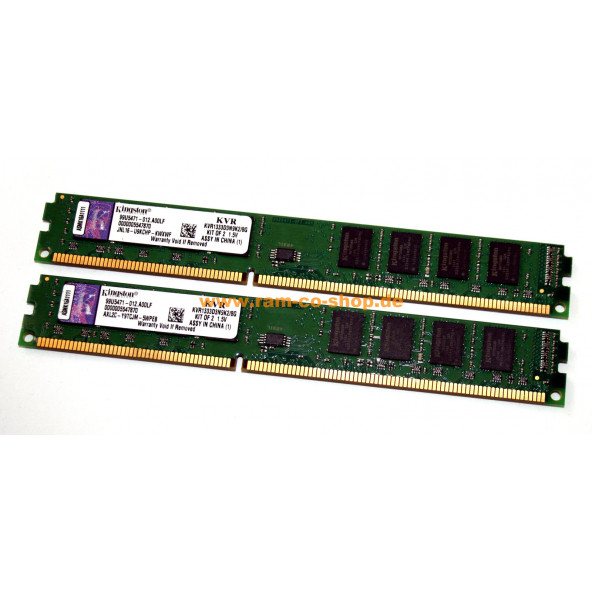 Kingston ValueRam 8GB(2x4GB) DDR3 KVR1333D3D4R9SK2/8G 1333MHz CL9 MASAÜSTÜ RAM BELLEK