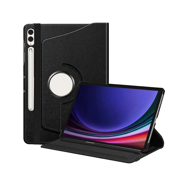 Samsung Galaxy Tab S9 Plus X810 X816 X818 Kılıf 360 Dönebilen Standlı Case