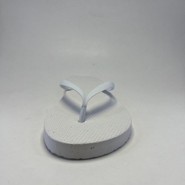 25 Adet Parmak Arası Beyaz Erkek Terlik Eva Taban 14 mm  Flip Flop 44 Numara - 6