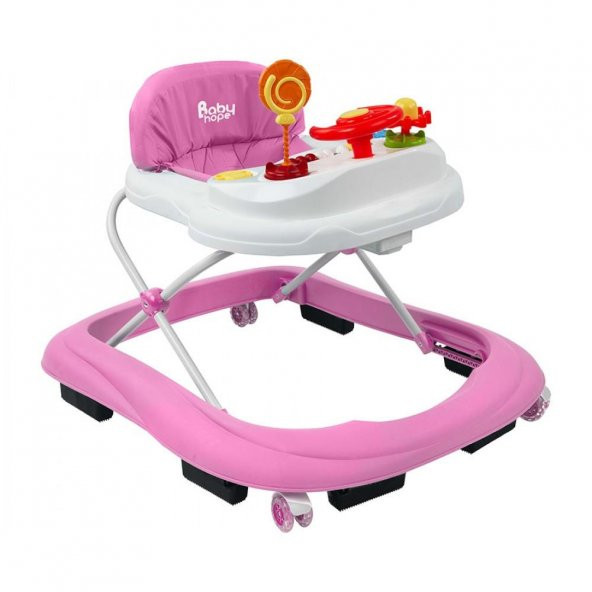 Babyhope 217 Oyuncaklı Yürüteç Pembe-Beyaz 05021701