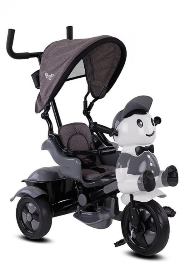 Babyhope Yupi Triycle Üç Tekerlikli Bisiklet Gri 03012560 - 3