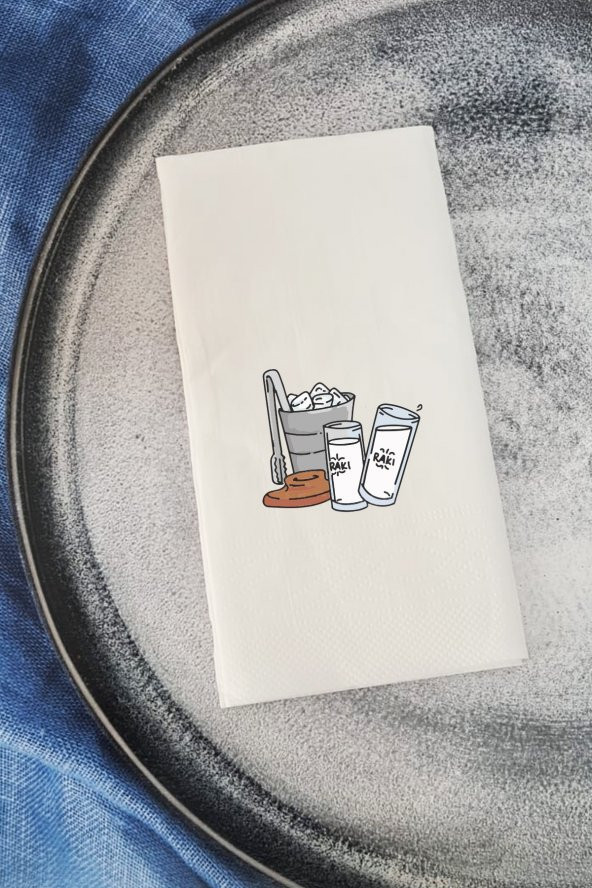 Sunum Peçetesi Rakı Sofrası Konuşan Kağıt Peçete