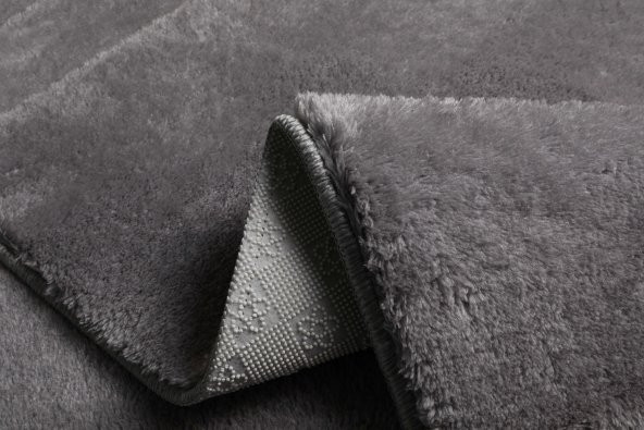 My Evilla Modern Dekoratif Kaymaz Taban Rabbit Oval Halı Yolluk - 7