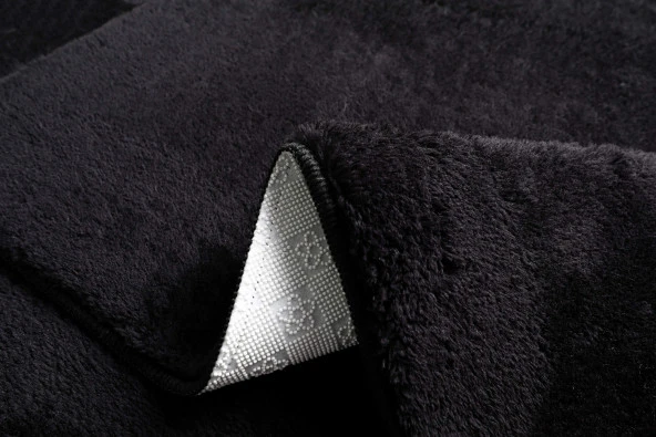 My Evilla Modern Dekoratif Kaymaz Taban Rabbit Oval Halı Yolluk - 3