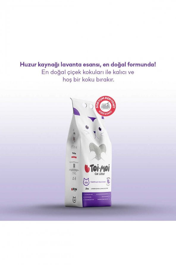 Lavanta Kokulu Kedi Kumu 10 KG - Toi Moi Sodyum Bentonit - 2