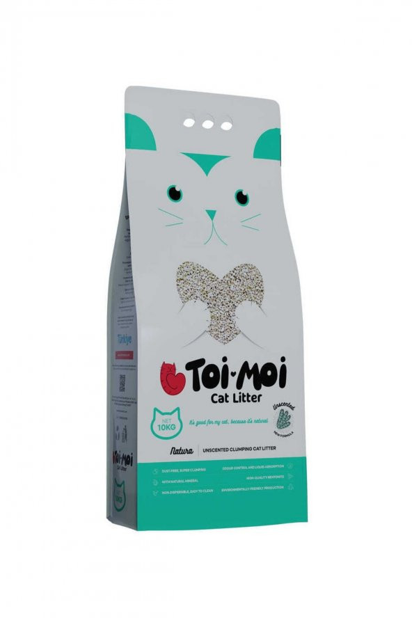 Toi Moi Natura Grey Kokusuz Kedi Kumu 10 Kg