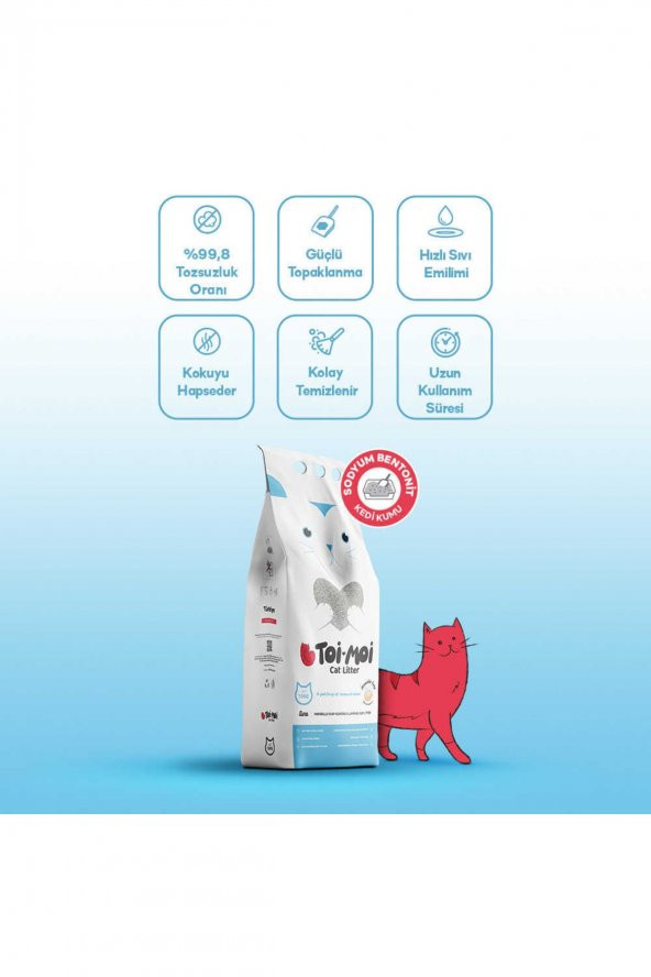 Marsilya Sabunu Kokulu Kedi Kumu 10 KG - Toi Moi Sodyum Bentonit - 2