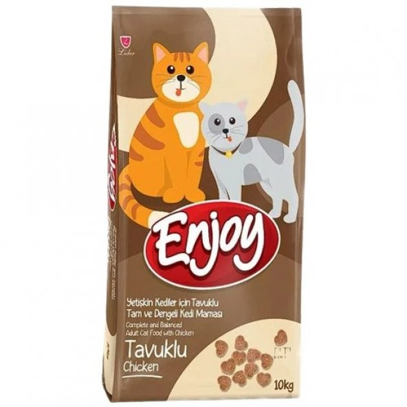 Enjoy Tavuklu Yetişkin Kedi Maması 10 Kg