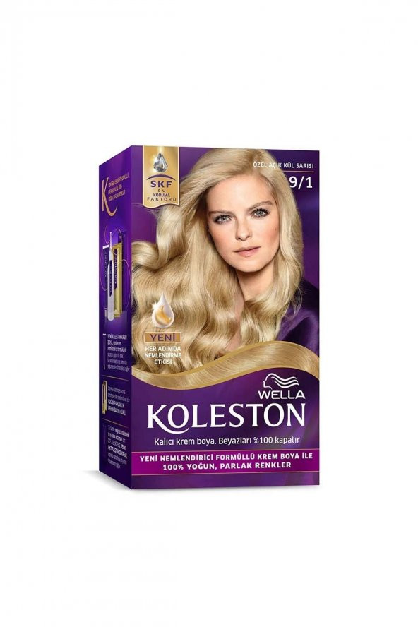 KOLESTON KİT SAÇ BOYASI-9.1 ÖZEL AÇIK SARISI