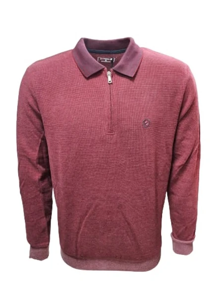 Rey Polo R01253 Erkek Basic Selanik Polo Yaka Sweatshirt ürün görseli