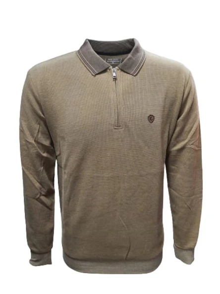 Rey Polo R01253 Erkek Basic Selanik Polo Yaka Sweatshirt - 5