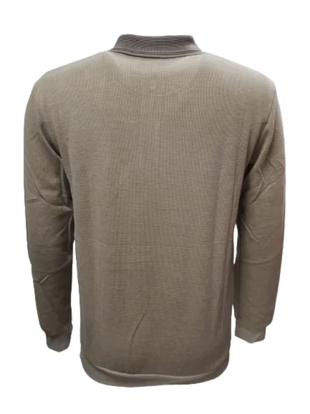 Rey Polo R01253 Erkek Basic Selanik Polo Yaka Sweatshirt - Resim 6