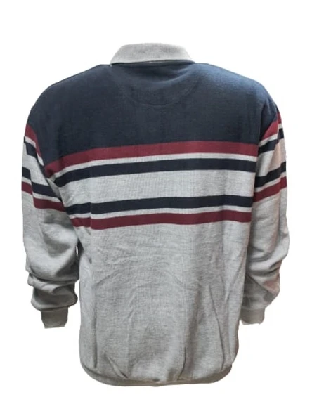 Rey Polo R01229 Erkek Basic Büyük Beden Selanik Sweatshirt - Resim 2