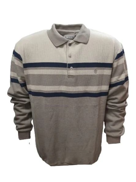 Rey Polo R01229 Erkek Basic Büyük Beden Selanik Sweatshirt - Resim 3