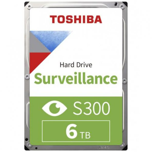 Toshiba S300 HDWT860UZSVA 3.5 6TB 256MB 5400RPM SATA3 Güvenlik Sabit Disk