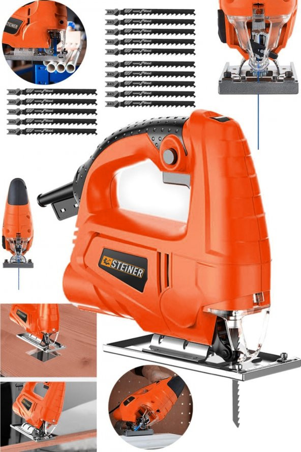 STEİNER 4000 W Sjs Metal Şanzıman 6 Kademe Devirli Bakır Sargılı Dekupaj Testere Makinesi 15uç - 2