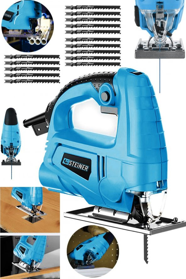 STEİNER Alman 4000 W Sjs Metal Şanzıman 6 Kademe Devirli Bakır Sargılı Dekupaj Testere Makinesi 15uç - 2