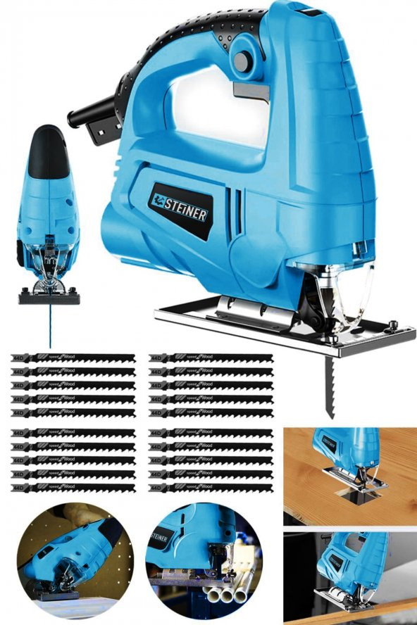 STEİNER Alman 4000 W Sjs Metal Şanzıman 6 Kademe Devirli Bakır Sargılı Dekupaj Testere Makinesi 20uç - 2