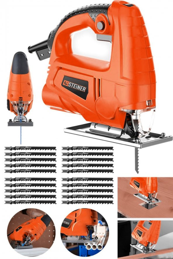STEİNER Alman 4000 W Sjs Metal Şanzıman 6 Kademe Devirli Bakır Sargılı Dekupaj Testere Makinesi 20uç - 2