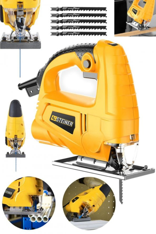 STEİNER Alman 4000 W Sjs Metal Şanzuman 6 Kademe Devirli Bakır Sargili Dekupaj Testere Makinesi - 2