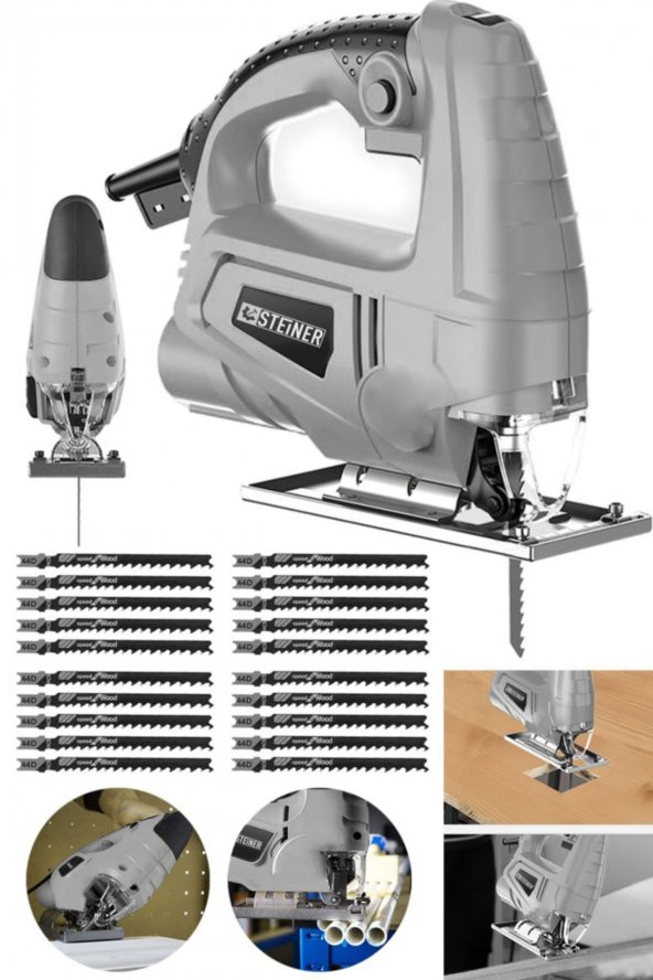 STEİNER Alman 4000 W Sjs Metal Şanzıman 6 Kademe Devirli Bakır Sargılı Dekupaj Testere Makinesi 20uç - 2