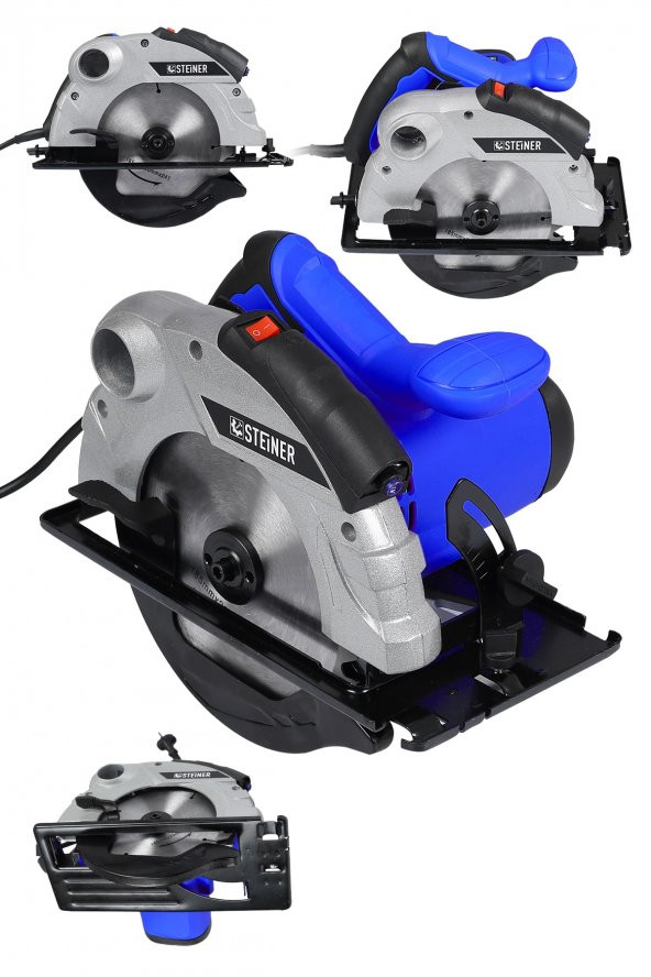 STEİNER Alman 3800 Watt Lazerli Bakir Sargili Metal Şanzuman Sunta Kesme Daire Testere Makinesi 185 Mm - 2