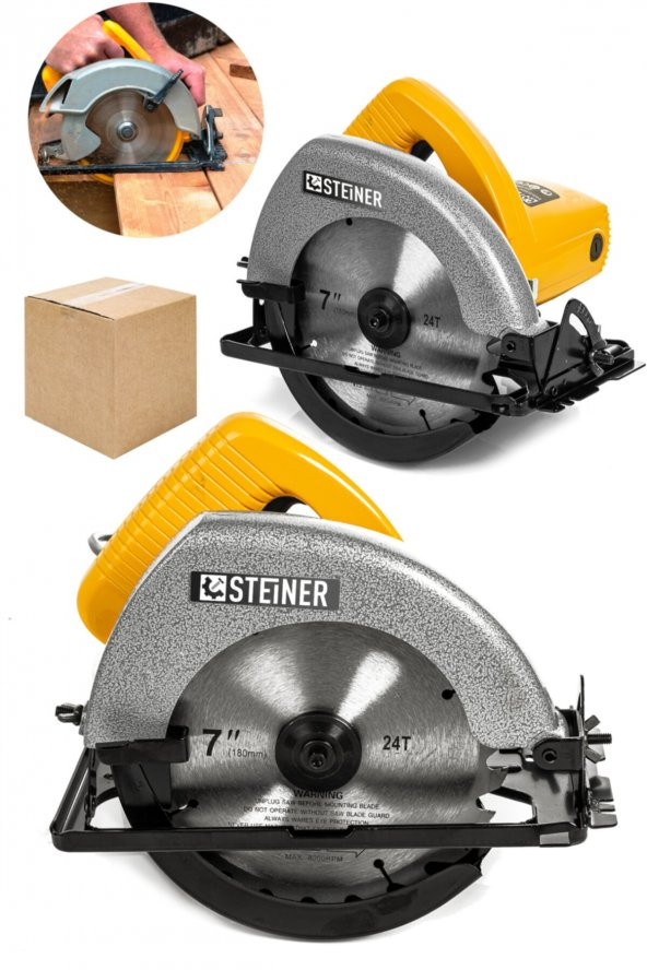 STEİNER Germany Technology 3000 Watt Srı Sjs Metal Şanzıman Sunta Kesme Daire Testere Makinesi 185mm