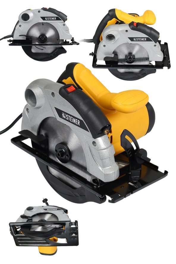 STEİNER Alman 3800 Watt Lazerli Bakir Sargili Metal Şanzuman Sunta Kesme Daire Testere Makinesi 185 Mm - 2