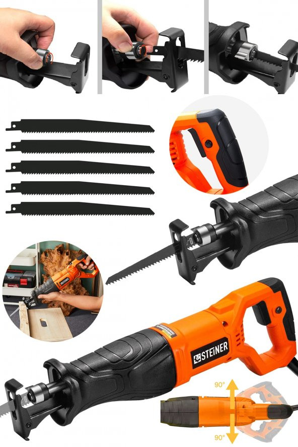 STEİNER Alman Turbo 3001 Devir Ayarlı Tilki Kuyruğu Bakır Sargı Motor Kemik Tuğla Beton Kesme Makinesi ürün görseli