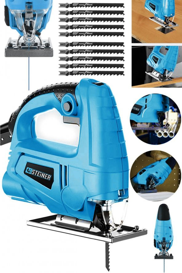 STEİNER Alman 4000 W Sjs Metal Şanzıman 6 Kademe Devirli Bakır Sargılı Dekupaj Testere Makinesi 10uç - 2