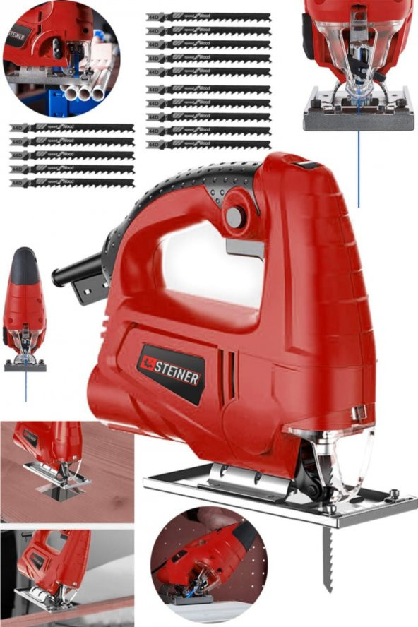 STEİNER Alman 4000 W Sjs Metal Şanzıman 6 Kademe Devirli Bakır Sargılı Dekupaj Testere Makinesi 15uç - 2